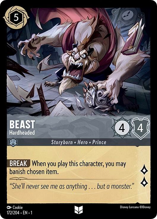 Beast - Hardheaded 172/204 card from The First Chapter