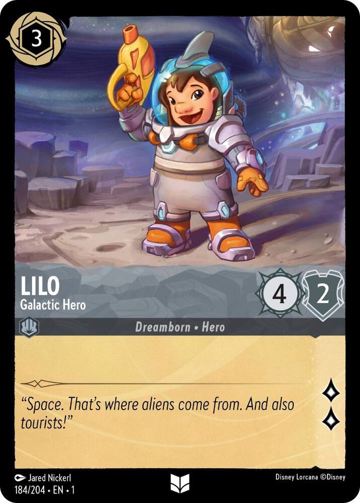 Lilo - Galactic Hero 184/204 card from The First Chapter