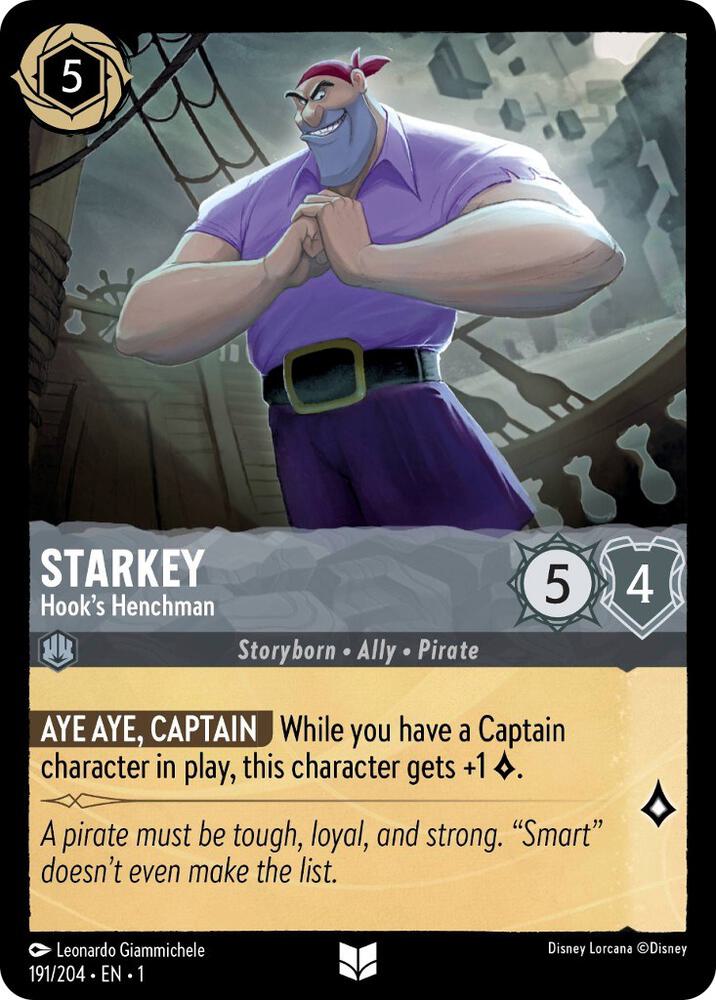 Starkey - Hook's Henchman 191/204 card from The First Chapter