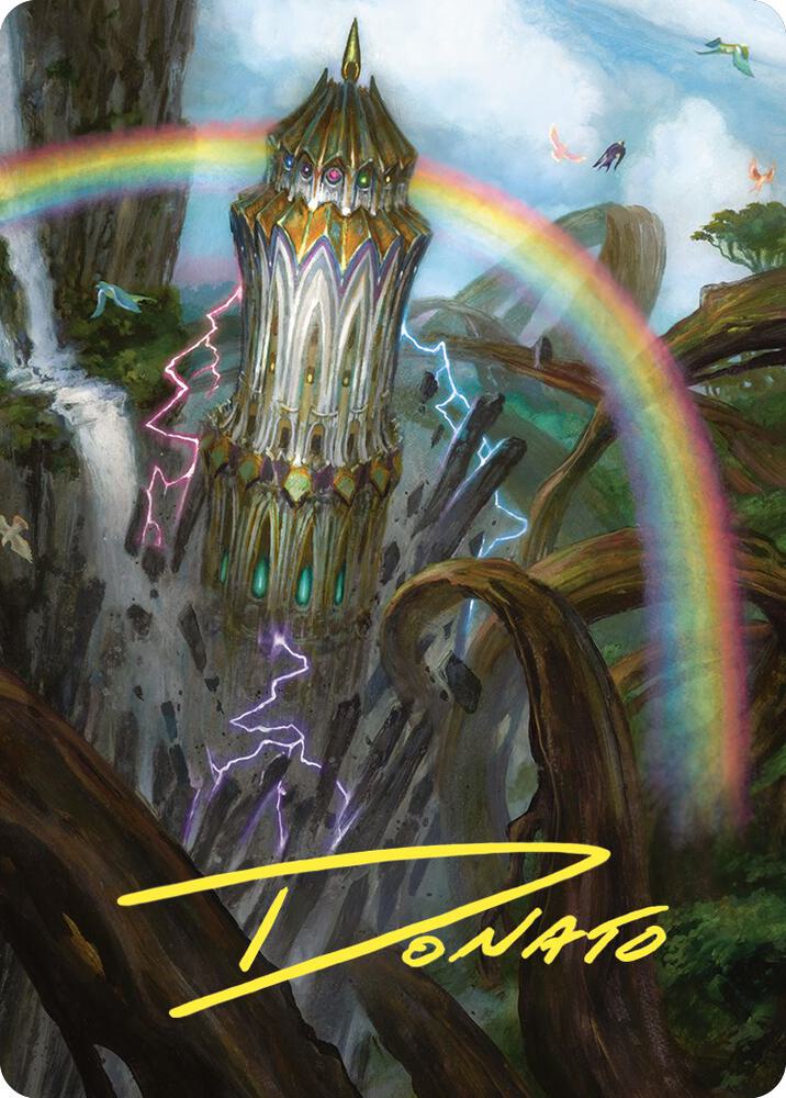Command Tower Art Card (Gold-Stamped Signature) 47 card from Art Series: Commander Masters