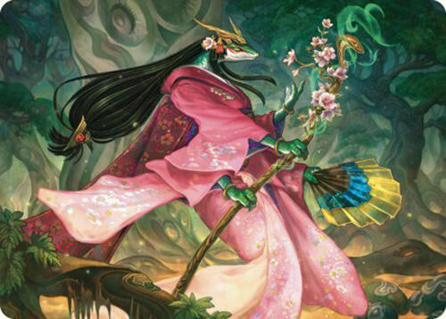 Sakiko, Mother of Summer Art Card 24 card from Art Series: Commander Masters