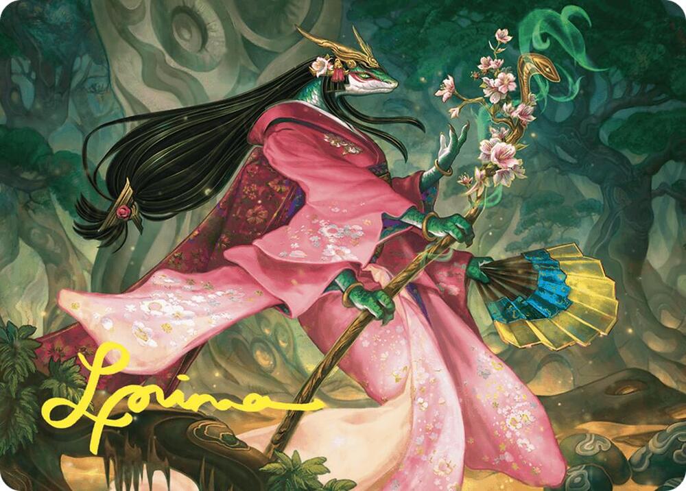 Sakiko, Mother of Summer Art Card (Gold-Stamped Signature) 24 card from Art Series: Commander Masters