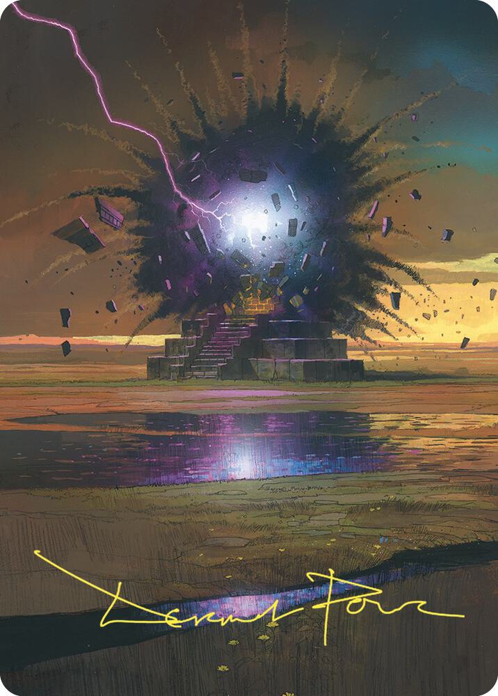 Return to Dust Art Card (Gold-Stamped Signature) 34 card from Art Series: Commander Masters