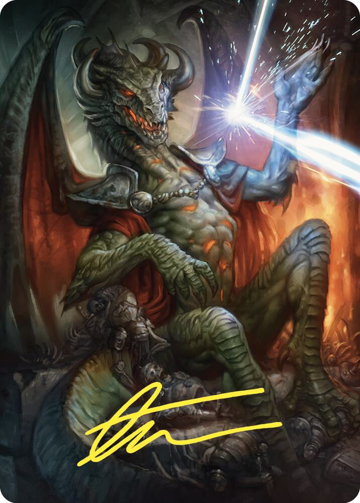 Deflecting Swat Art Card (Gold-Stamped Signature) 66 card from Art Series: Commander Masters