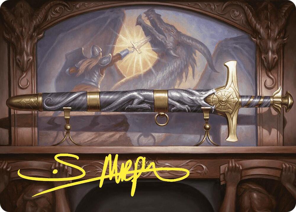 Ancestral Blade Art Card (Gold-Stamped Signature) 1 card from Art Series: Commander Masters