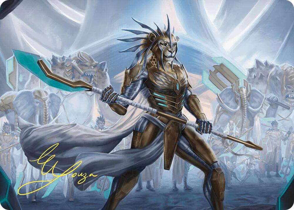 Kemba, Kha Regent Art Card (Gold-Stamped Signature) 2 card from Art Series: Commander Masters