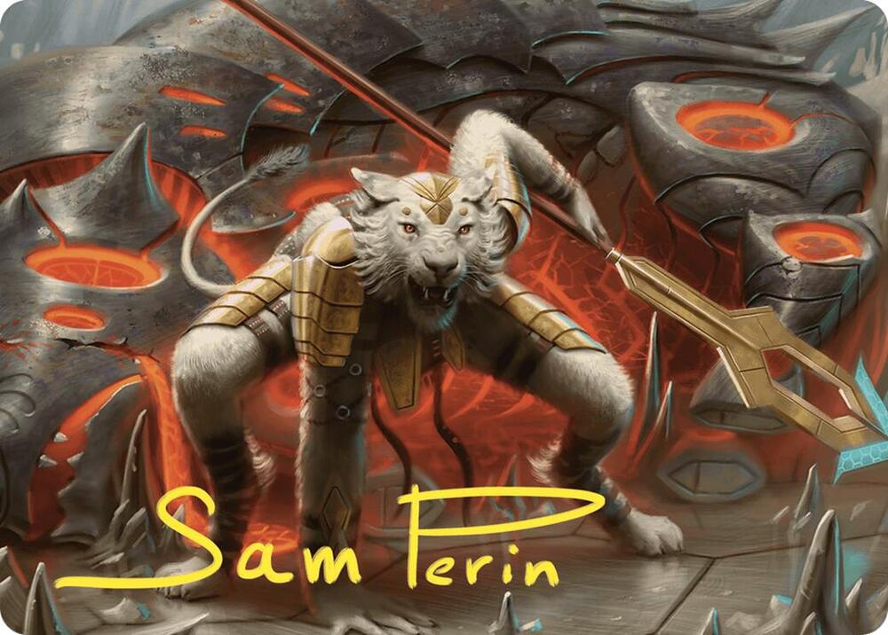 Sunspear Shikari Art Card (Gold-Stamped Signature) 4 card from Art Series: Commander Masters