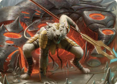 Sunspear Shikari Art Card 4 card from Art Series: Commander Masters
