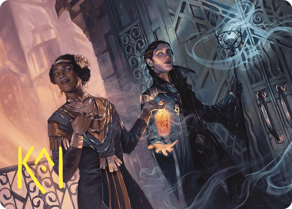 Bribery Art Card (Gold-Stamped Signature) 6 card from Art Series: Commander Masters