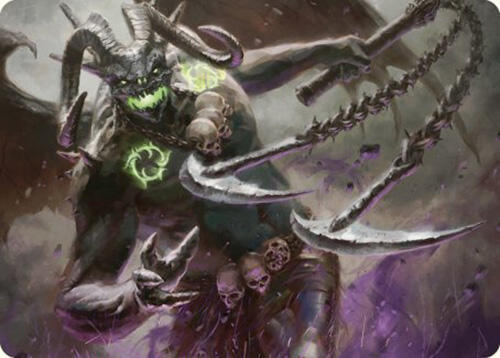 Archfiend of Despair Art Card 12 card from Art Series: Commander Masters
