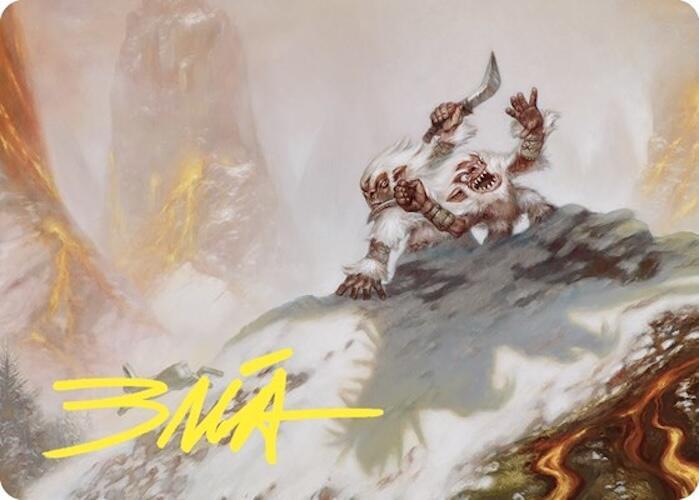 Dragon Fodder Art Card (Gold-Stamped Signature) 21 card from Art Series: Commander Masters