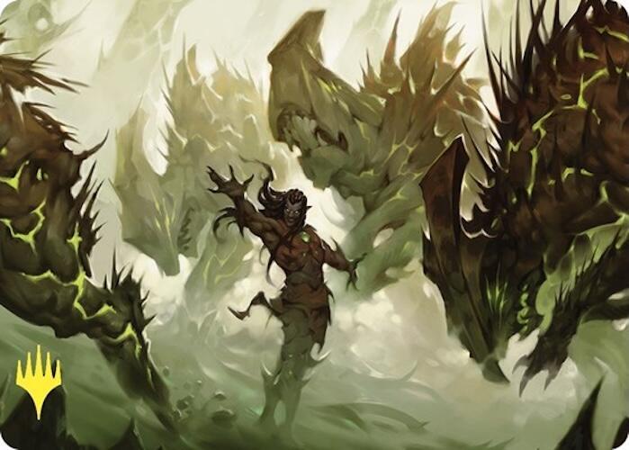 Ezuri's Predation Art Card (Gold-Stamped) 23 card from Art Series: Commander Masters