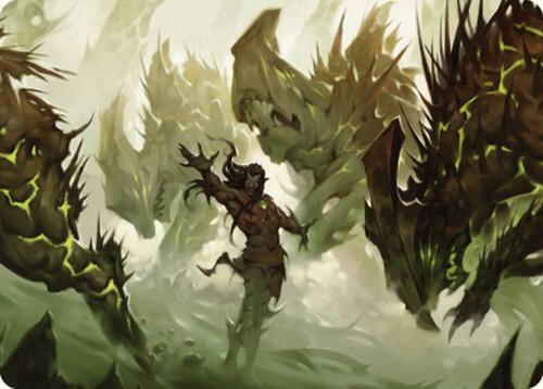 Ezuri's Predation Art Card 23 card from Art Series: Commander Masters