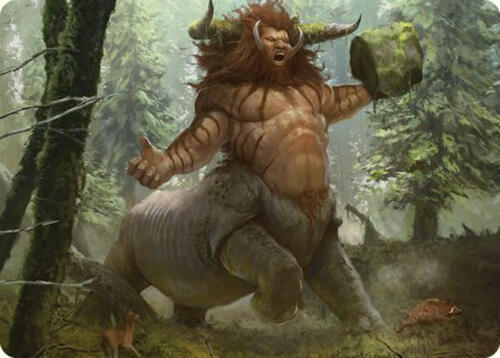 Stonehoof Chieftain Art Card 26 card from Art Series: Commander Masters