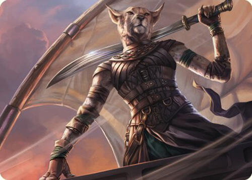 Mirri, Weatherlight Duelist Art Card 28 card from Art Series: Commander Masters