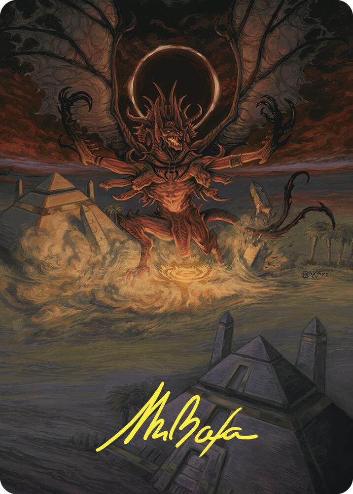 Dread Return Art Card (Gold-Stamped Signature) 36 card from Art Series: Commander Masters