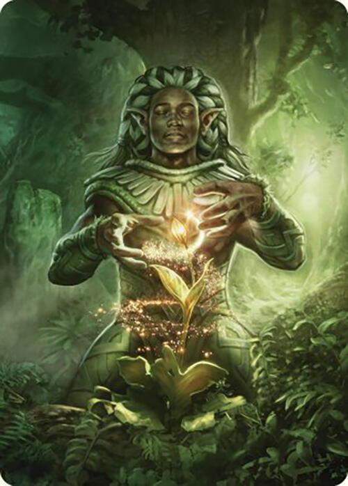 Elvish Mystic Art Card 41 card from Art Series: Commander Masters