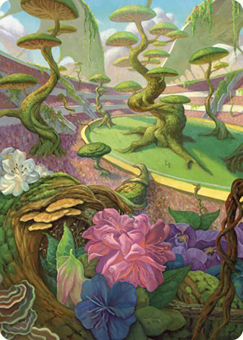 Undergrowth Stadium Art Card 49 card from Art Series: Commander Masters