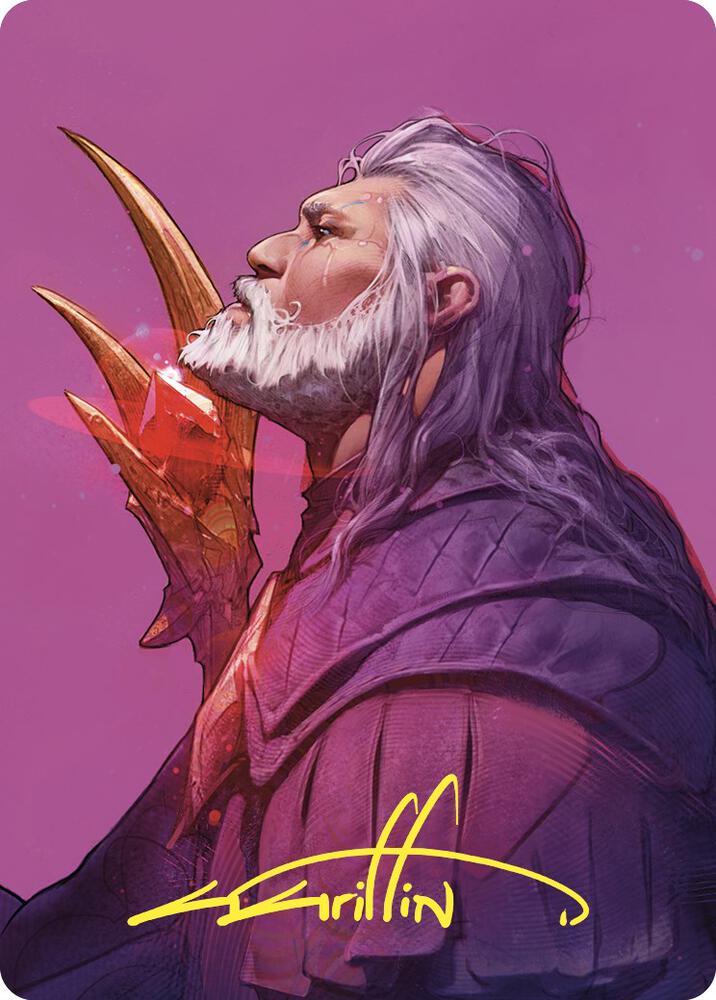 Urza, Lord High Artificer Art Card (Gold-Stamped Signature) 53 card from Art Series: Commander Masters