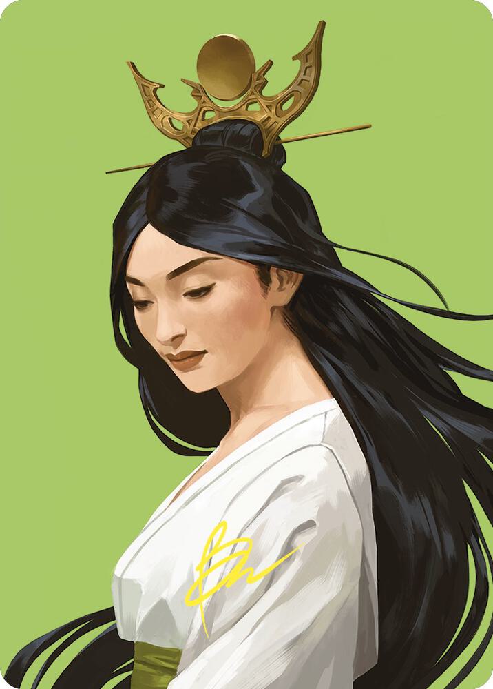 Azusa, Lost but Seeking Art Card (Gold-Stamped Signature) 56 card from Art Series: Commander Masters