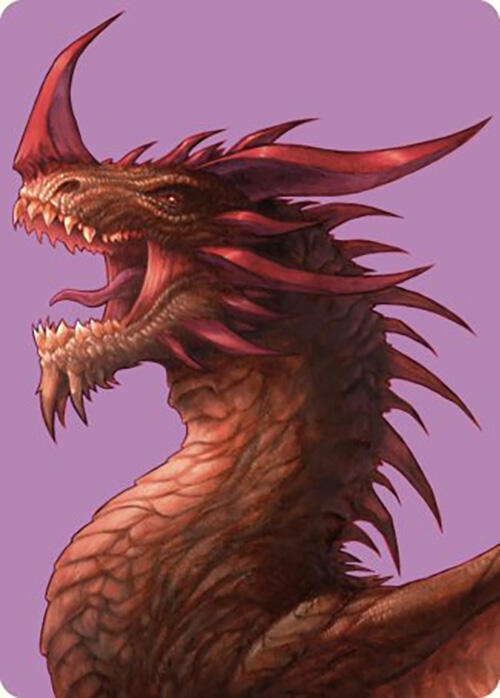 The Ur-Dragon Art Card 61 card from Art Series: Commander Masters