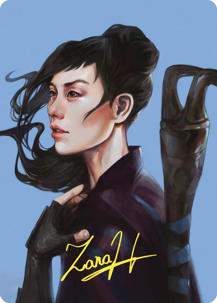 Yuriko, the Tiger's Shadow Art Card (Gold-Stamped Signature) 62 card from Art Series: Commander Masters