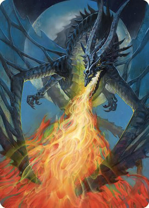 Balefire Dragon Art Card 65 card from Art Series: Commander Masters