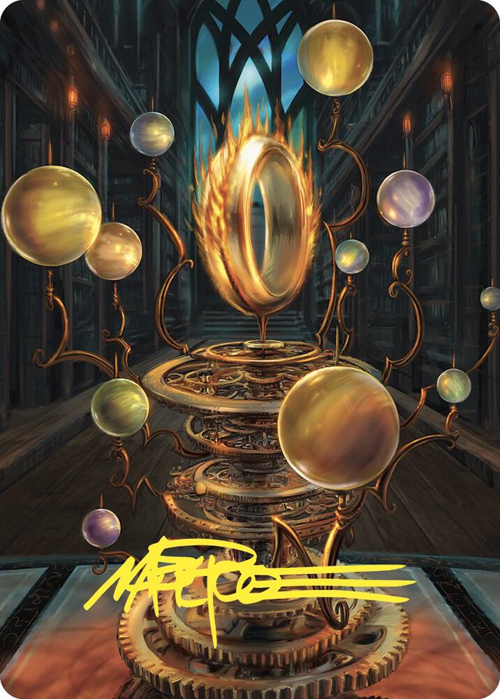 Sol Ring Art Card (Gold-Stamped Signature) 70 card from Art Series: Commander Masters