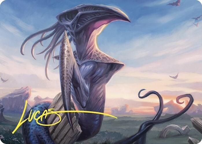 Sentinel Sliver Art Card (Gold-Stamped Signature) 76 card from Art Series: Commander Masters
