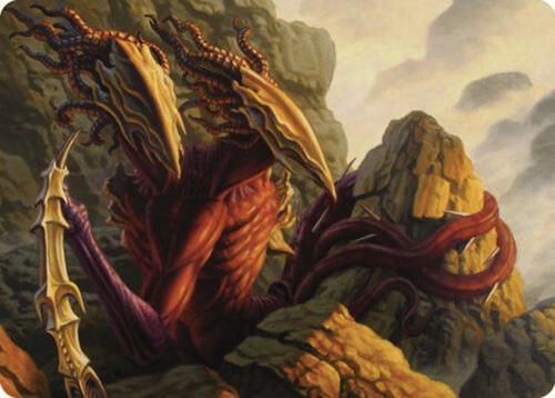 Two-Headed Sliver Art Card 79 card from Art Series: Commander Masters