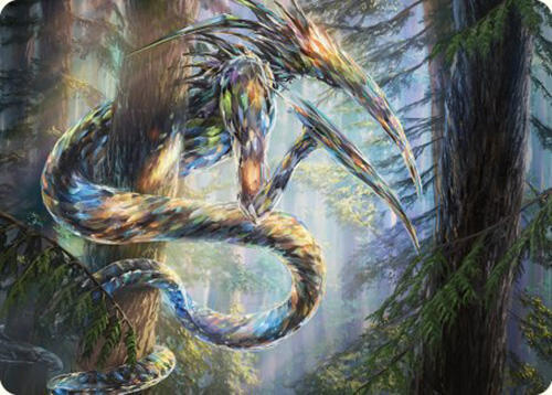 Gemhide Sliver Art Card 80 card from Art Series: Commander Masters