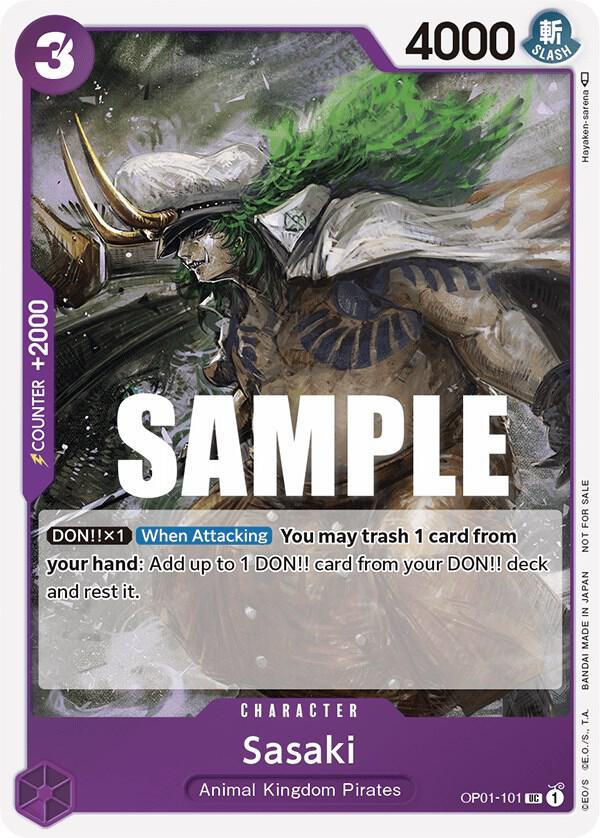 Sasaki (Event Pack Vol. 2) OP01-101 card from One Piece Promotion Cards
