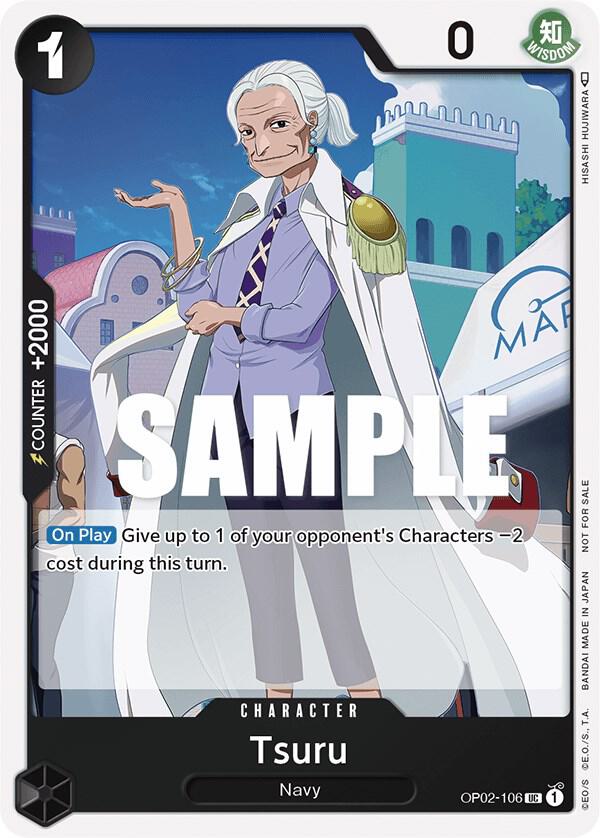 Tsuru (Event Pack Vol. 2) OP02-106 card from One Piece Promotion Cards
