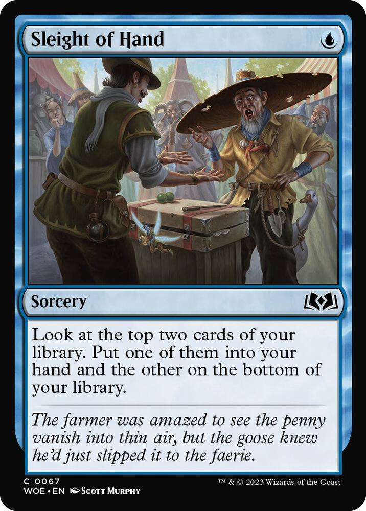 Sleight of Hand 67 card from Wilds of Eldraine