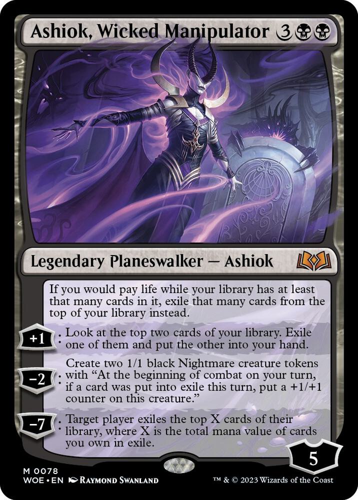Ashiok, Wicked Manipulator 78 card from Wilds of Eldraine