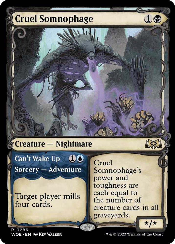Cruel Somnophage (Showcase) 286 card from Wilds of Eldraine