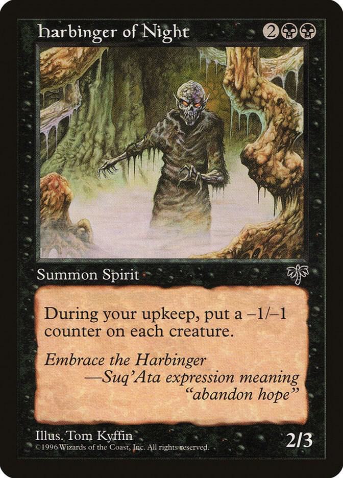 Harbinger of Night card from Mirage