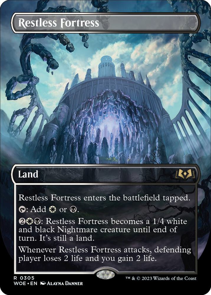 Restless Fortress (Borderless) 305 card from Wilds of Eldraine