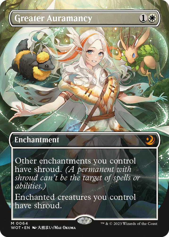 Greater Auramancy (Anime Borderless) 64 card from Wilds of Eldraine: Enchanting Tales