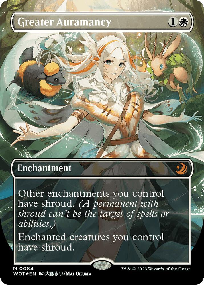 Greater Auramancy (Anime Borderless) (Confetti Foil) 84 card from Wilds of Eldraine: Enchanting Tales