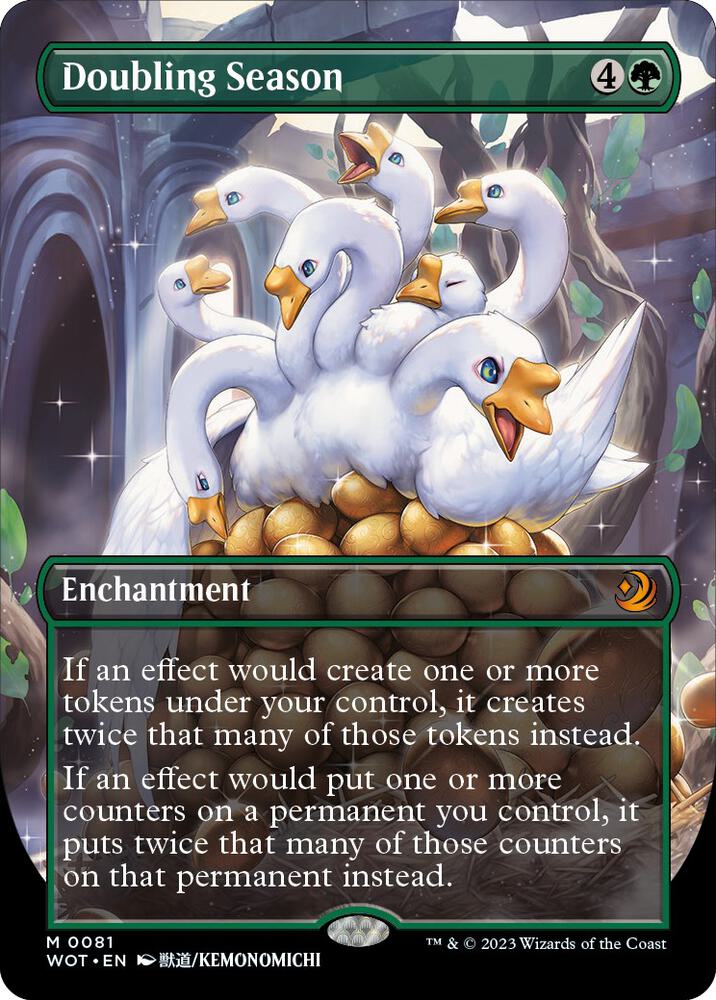 Doubling Season (Anime Borderless) 81 card from Wilds of Eldraine: Enchanting Tales