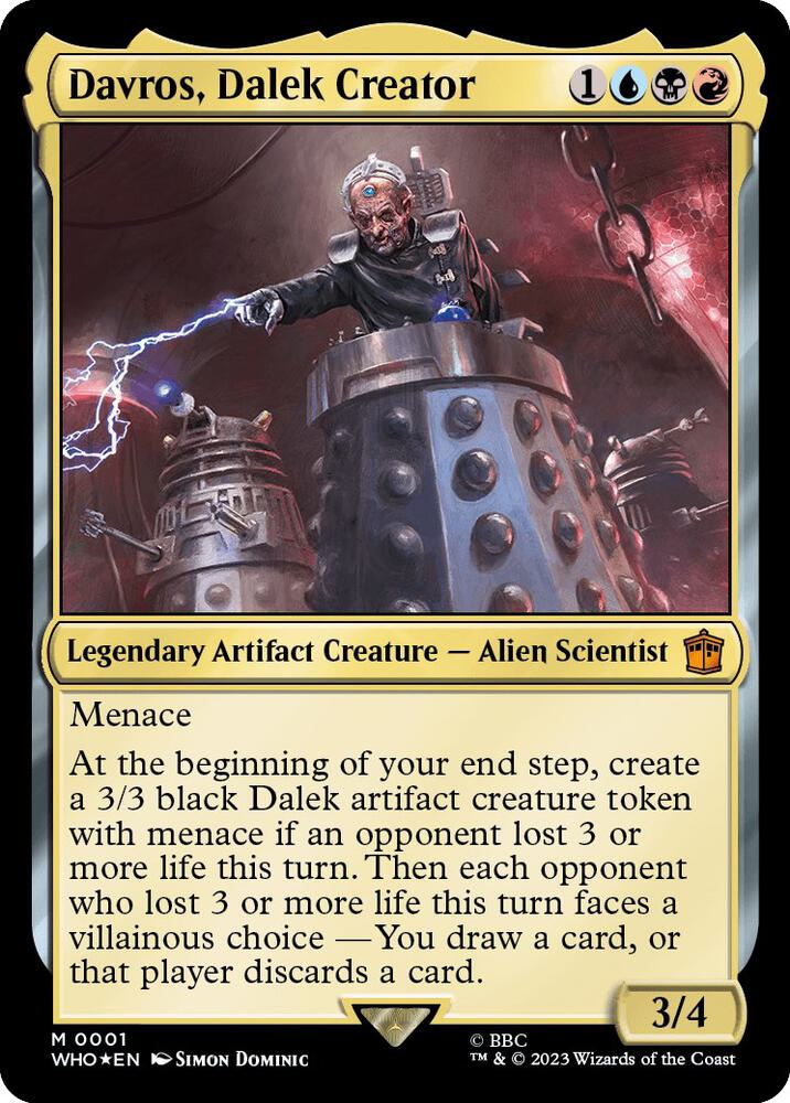 Davros, Dalek Creator 1 card from Universes Beyond: Doctor Who