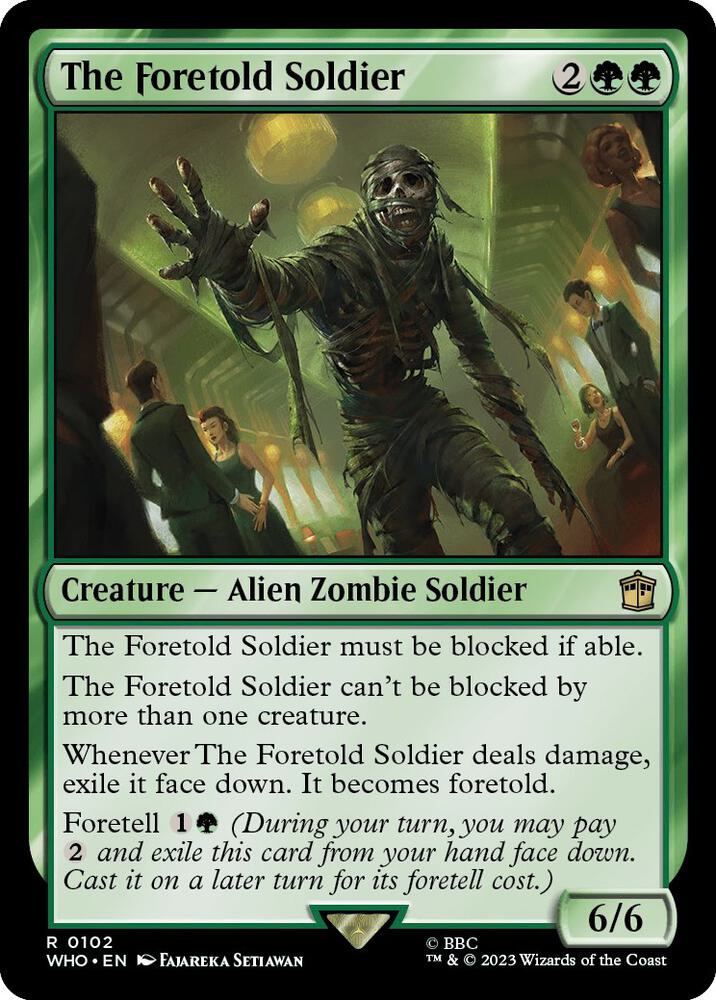 The Foretold Soldier 102 card from Universes Beyond: Doctor Who