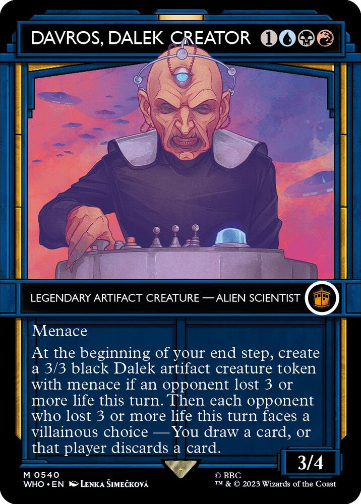 Davros, Dalek Creator (Showcase) 540 card from Universes Beyond: Doctor Who