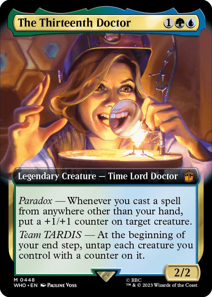 The Thirteenth Doctor (Extended Art) 448 card from Universes Beyond: Doctor Who