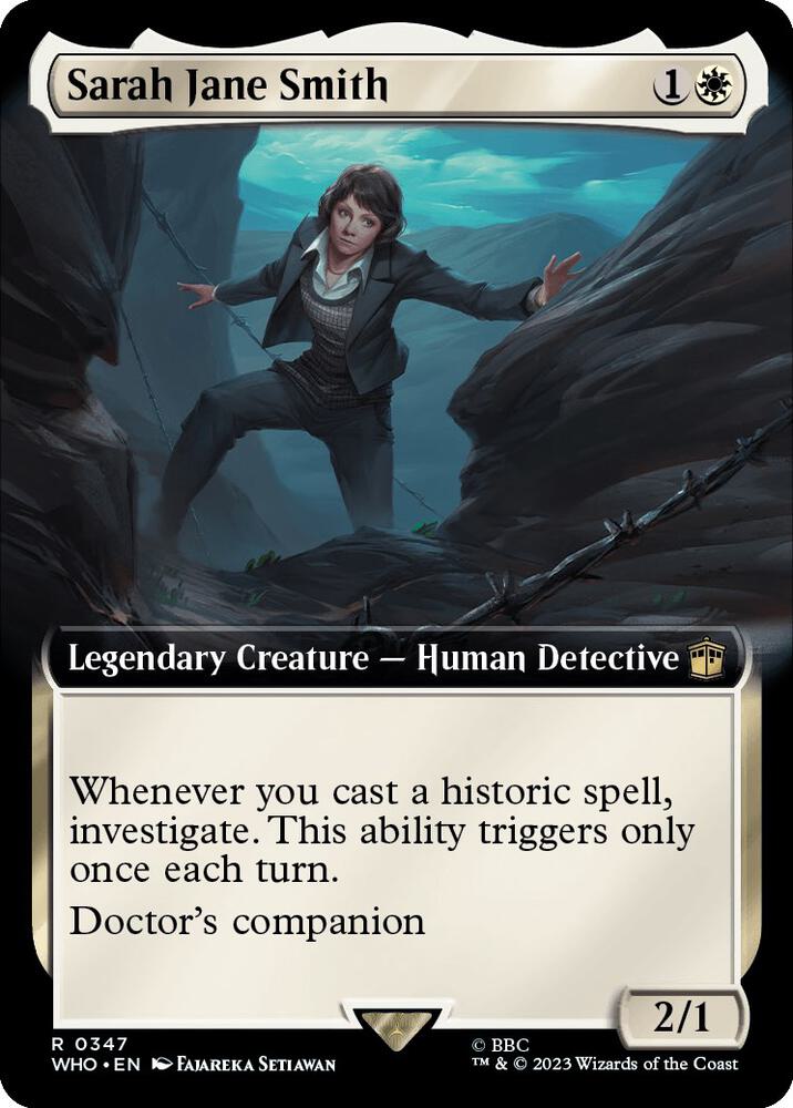 Sarah Jane Smith (Extended Art) 347 card from Universes Beyond: Doctor Who