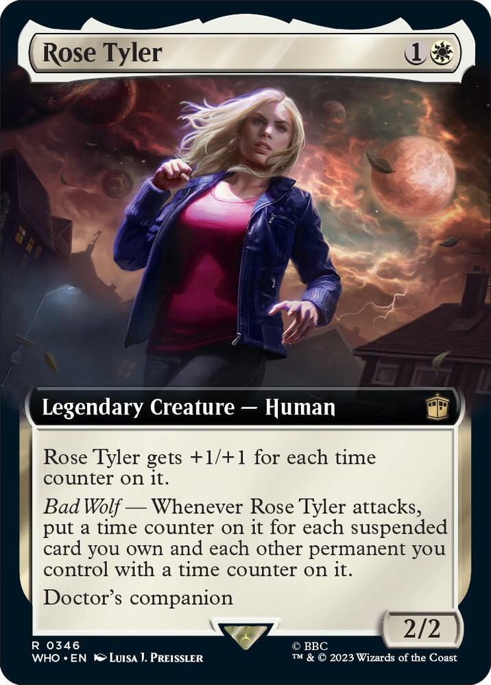 Rose Tyler (Extended Art) 346 card from Universes Beyond: Doctor Who
