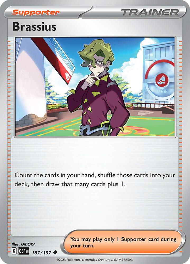 Brassius 187/197 card from SV03: Obsidian Flames