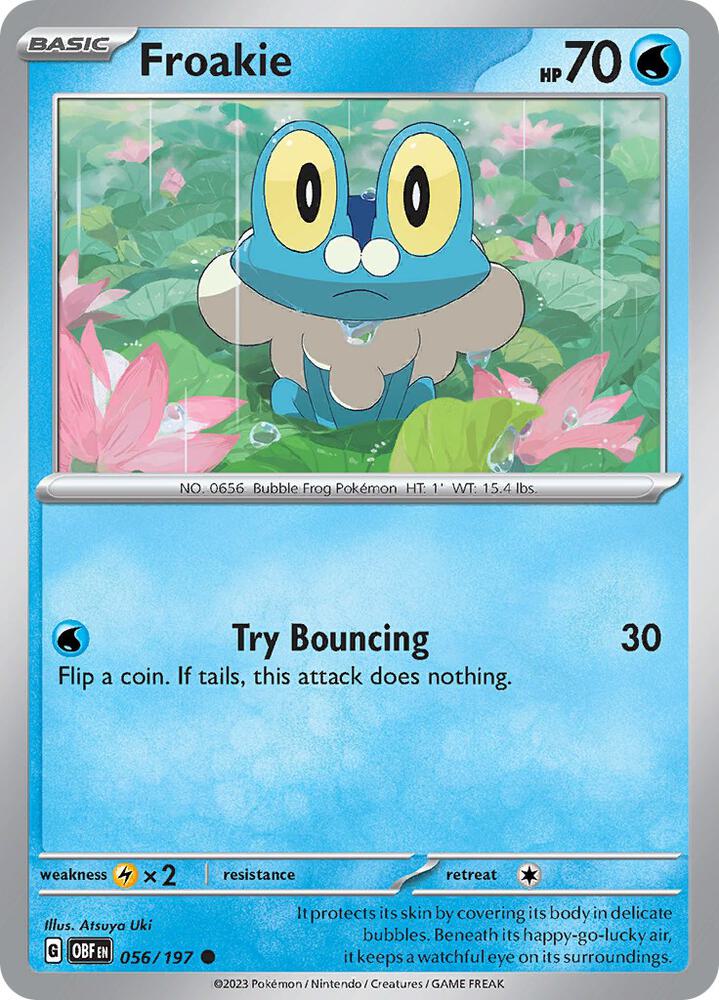 Froakie 056/197 card from SV03: Obsidian Flames