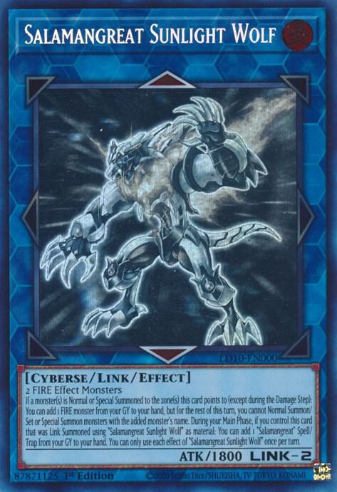 Salamangreat Sunlight Wolf LD10-EN000 card from Legendary Duelists: Soulburning Volcano